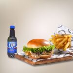 Chicken Mushroom Burger Combo