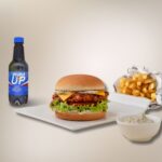 Sticky Maple Chicken Burger Combo